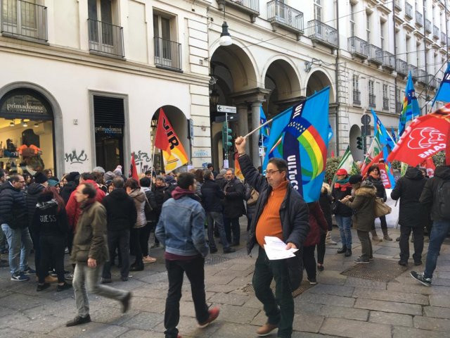 Manifestazione lavoratrici e lavoratori (CONAD) ex Auchan